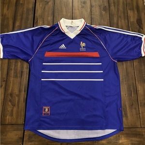 90’s Adidas Vintage France Jersey Authentic Excellent Condition Size XL Rare